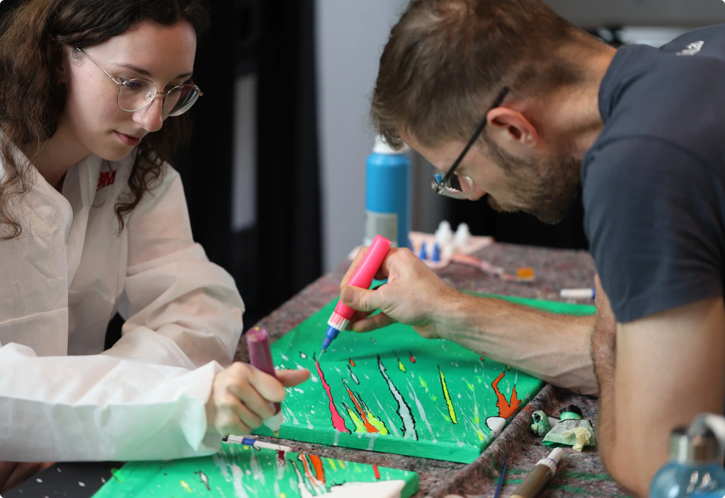 kreative Arbeit im herzo Art Space in Herzogenaurach