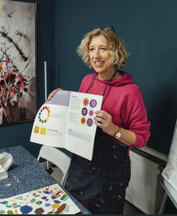 Malkurs in Herzogenaurach – Farblehre und Bildkomposition im Atelier